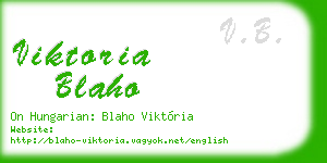 viktoria blaho business card